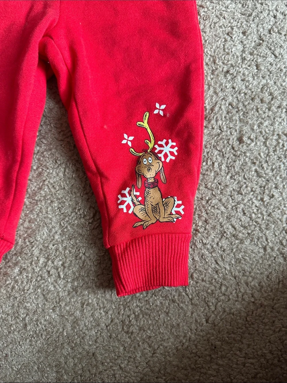 Dr. Seuss Red Grinch Hoodie & Jogger Set